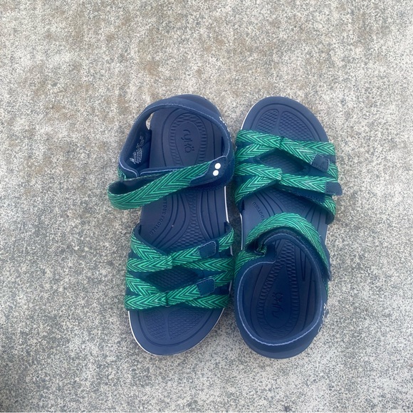 Ryka womens 6M Sandals ankle & toe adjusts hook & loop arch support sling back - Picture 7 of 8